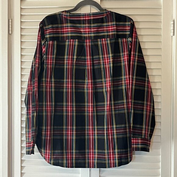 J. Crew Factory Plaid Tunic in Black and Red - Picture 7 of 7